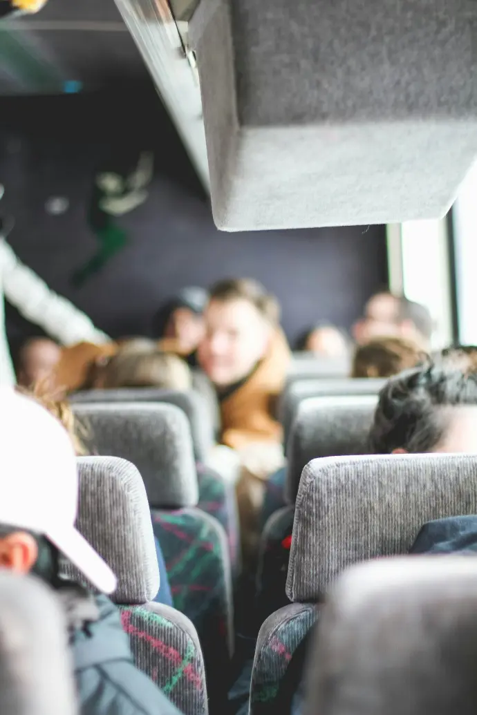 people sitting inside bus